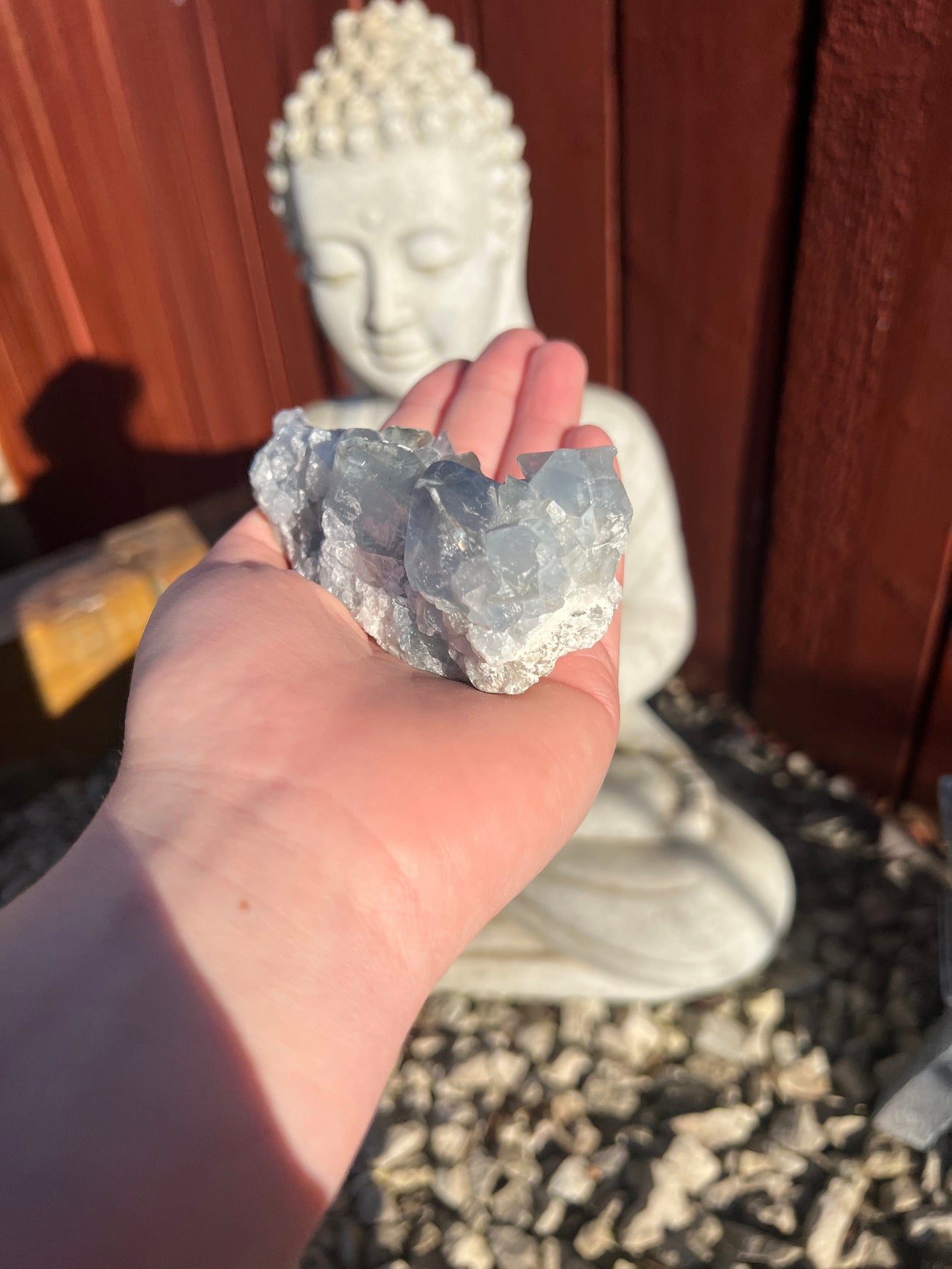 Blue Calcite Raw Crystal