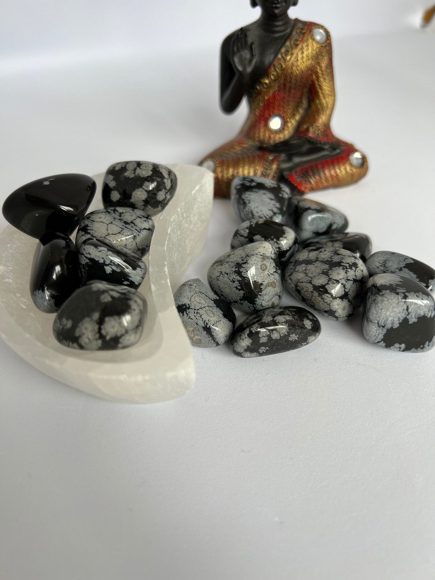 Snowflake Obsidian Tumblestone