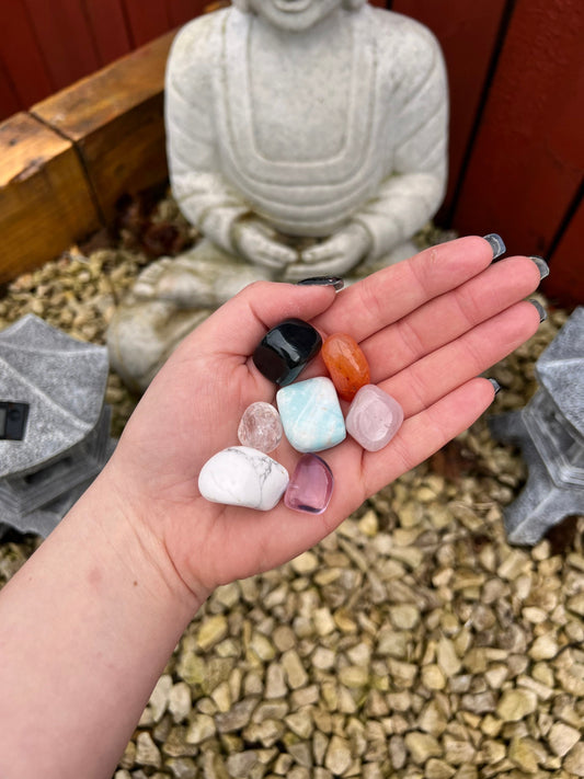 Seven Chakra Crystal Set, Starter Crystal Set, 7 Crystal Set, Begginers Crystal Set, Chakra Crystals, Crystal Gift Set, Crystal Sets