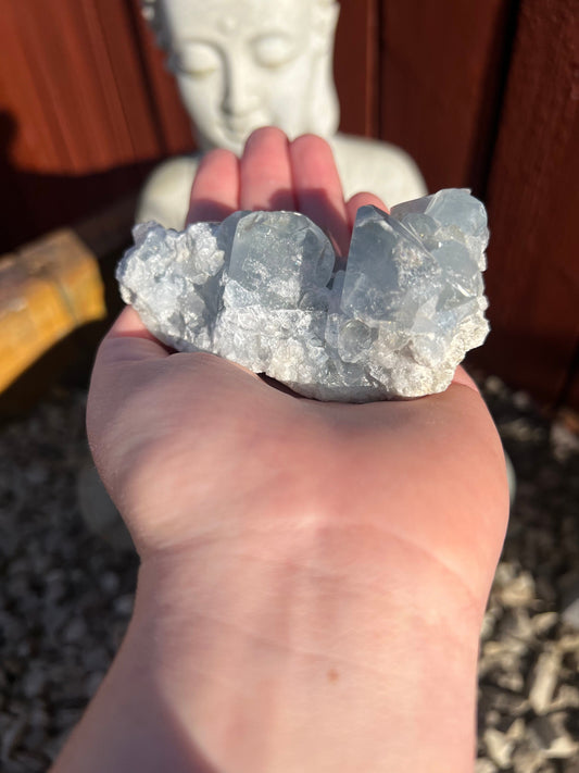 Blue Calcite Raw Crystal, Crystal Cluster, Blue Calcite, Natural Crystal, Powerful Crystal,