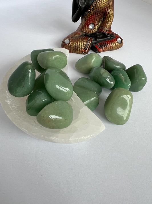 Green Aventurine Tumblestone, Crystal, Pocket Stone, Reiki Stone, Crystal Healing, New Job Gift, Opportunities, Grade A Crystal